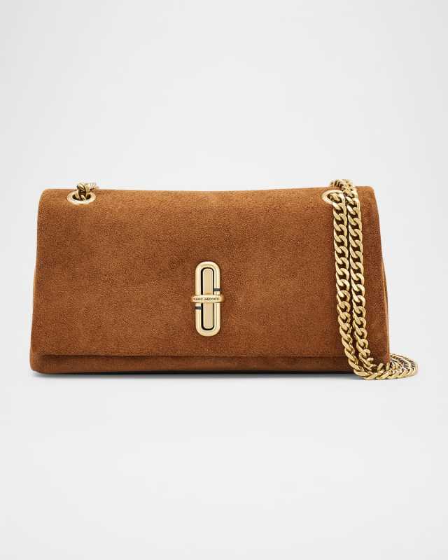 The Dual Chain Mini Suede Shoulder Bag